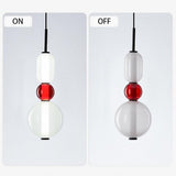Nordic Stained Glass LED Pendant Light Modern Colorful Hanging Lamp for Kitchen Island Dining Room and Bedroom