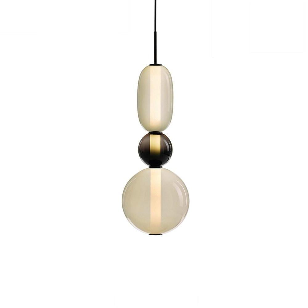 Nordic Stained Glass LED Pendant Light Modern Colorful Hanging Lamp for Kitchen Island Dining Room and Bedroom