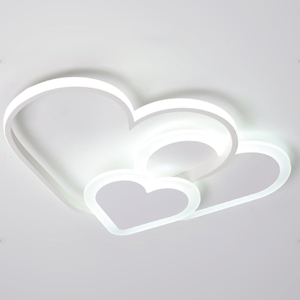 Creative Heart Shaped LED Ceiling Lighting Modern Nordic Flush Mount for Children Room