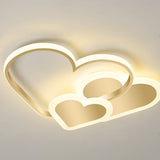 Creative Heart Shaped LED Ceiling Lighting Modern Nordic Flush Mount for Children Room