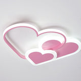 Creative Heart Shaped LED Ceiling Lighting Modern Nordic Flush Mount for Children Room