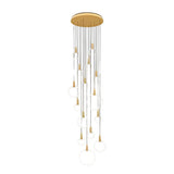 Nordic Style Modern Circular Ring LED Chandelier Dimmable Large Stairwell Pendant Lighting