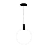 Nordic Style Modern Circular Ring LED Chandelier Dimmable Large Stairwell Pendant Lighting