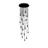 Nordic Style Modern Circular Ring LED Chandelier Dimmable Large Stairwell Pendant Lighting