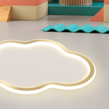 Modern Gold Arc Cloud LED Ceiling Light for Kids Bedroom and Minimalist Home Decor