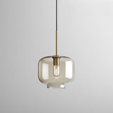 Nordic Vintage Electroplated Glass Pendant Light LED Hanging Chandelier for Kitchen Island and Dining Room