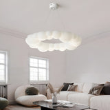 Nordic White Cloud LED Flush Mount Ceiling Light Dimmable Bubble Pendant Lighting