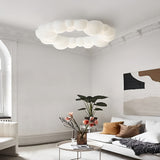 Nordic White Cloud LED Flush Mount Ceiling Light Dimmable Bubble Pendant Lighting