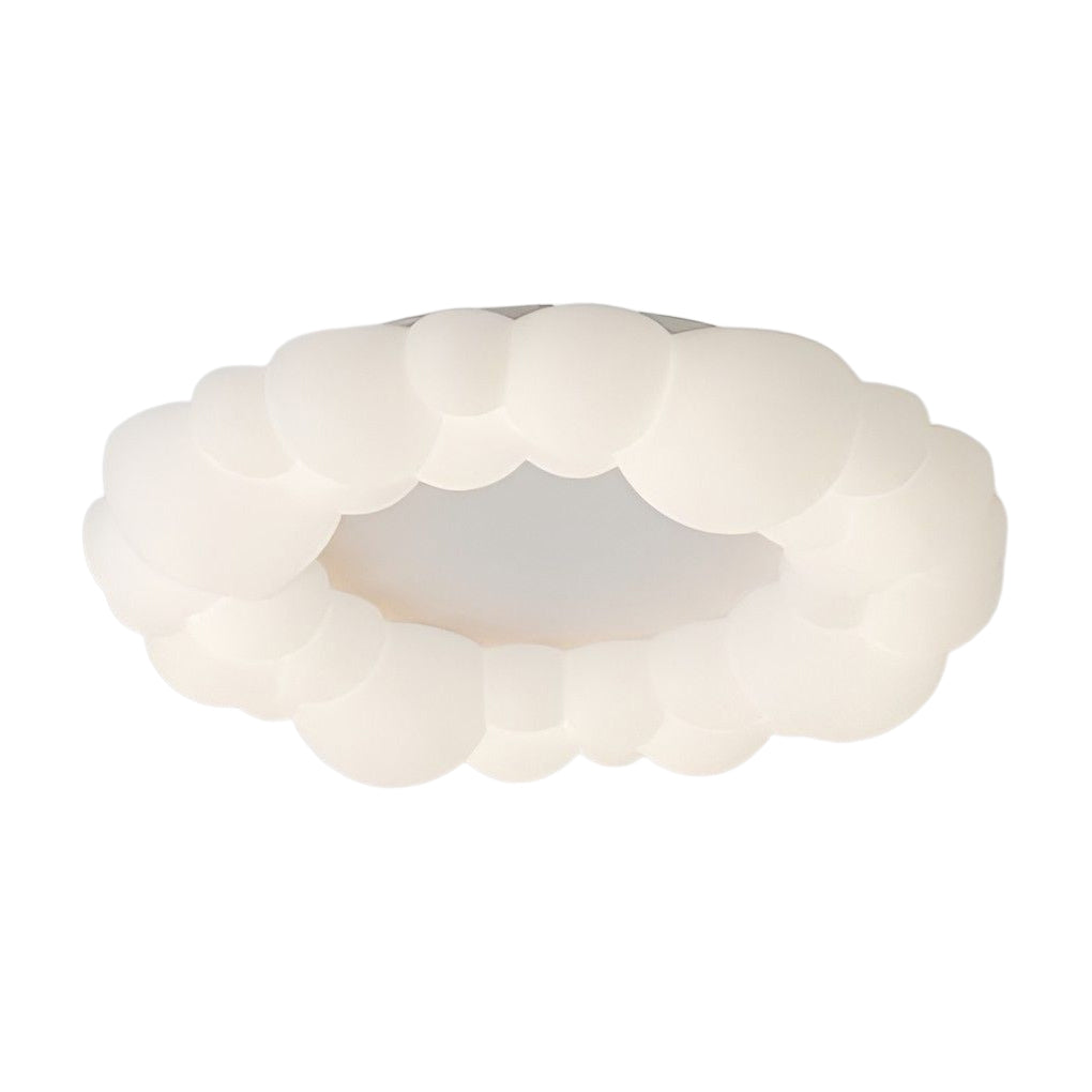 Nordic White Cloud LED Flush Mount Ceiling Light Dimmable Bubble Pendant Lighting