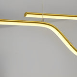 Nordic Z Shape Smart LED Chandelier Dimmable Pendant Light for Modern Dining Room and Bar