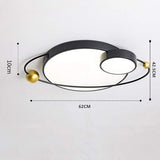 Modern Geometric LED Flush Mount Ceiling Light Dimmable Circle Globe Fixture