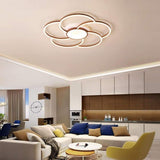 Modern Geometric LED Flush Mount Ceiling Light Low Profile Cluster Lighting Fixture