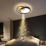 Geometric Three Ring LED Flush Mount Ceiling Light Modern Triple Circle Fixture for Home