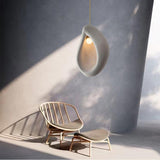 Nula Modern Resin Pendant Light Minimalist White Hanging Ceiling Lamp
