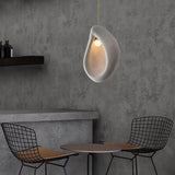 Nula Modern Resin Pendant Light Minimalist White Hanging Ceiling Lamp