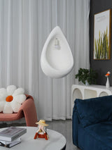 Nula Modern Resin Pendant Light Minimalist White Hanging Ceiling Lamp