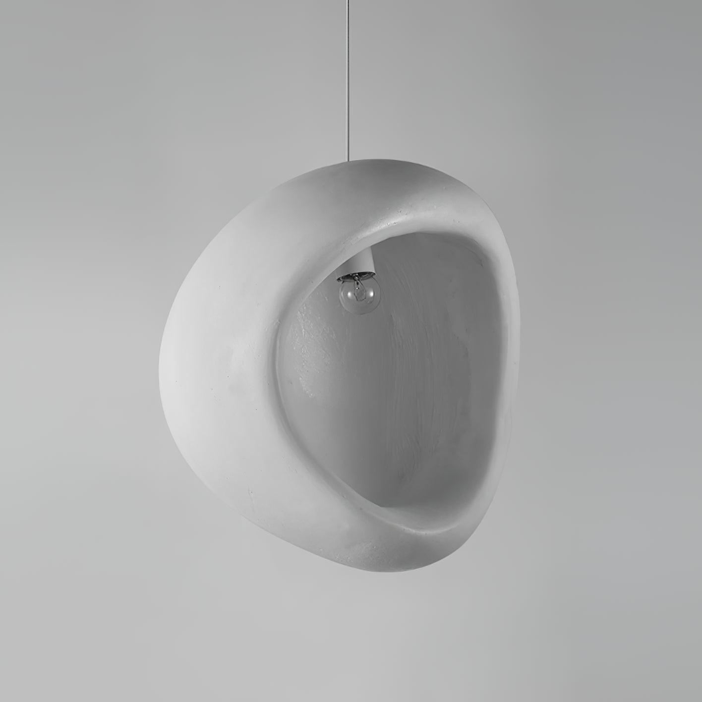 Nula Modern Resin Pendant Light Minimalist White Hanging Ceiling Lamp