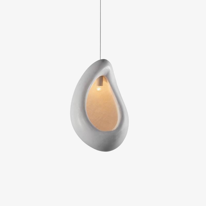 Nula Modern Resin Pendant Light Minimalist White Hanging Ceiling Lamp