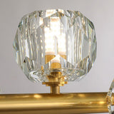 Modern Crystal Globe Cluster Flush Mount Ceiling Light with Metal Frame and LED Illumination