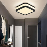 Geometric Round LED Flush Mount Ceiling Light Fixture with Three Color Temperatures