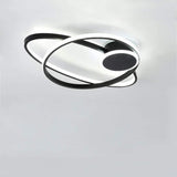 Modern Dual Oval Integrated LED Flush Mount Ceiling Light for Contemporary Living Spaces