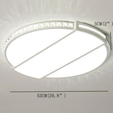 Modern Creative Slim LED Flush Mount Ceiling Light 20 Inch Square Ambient Fixture