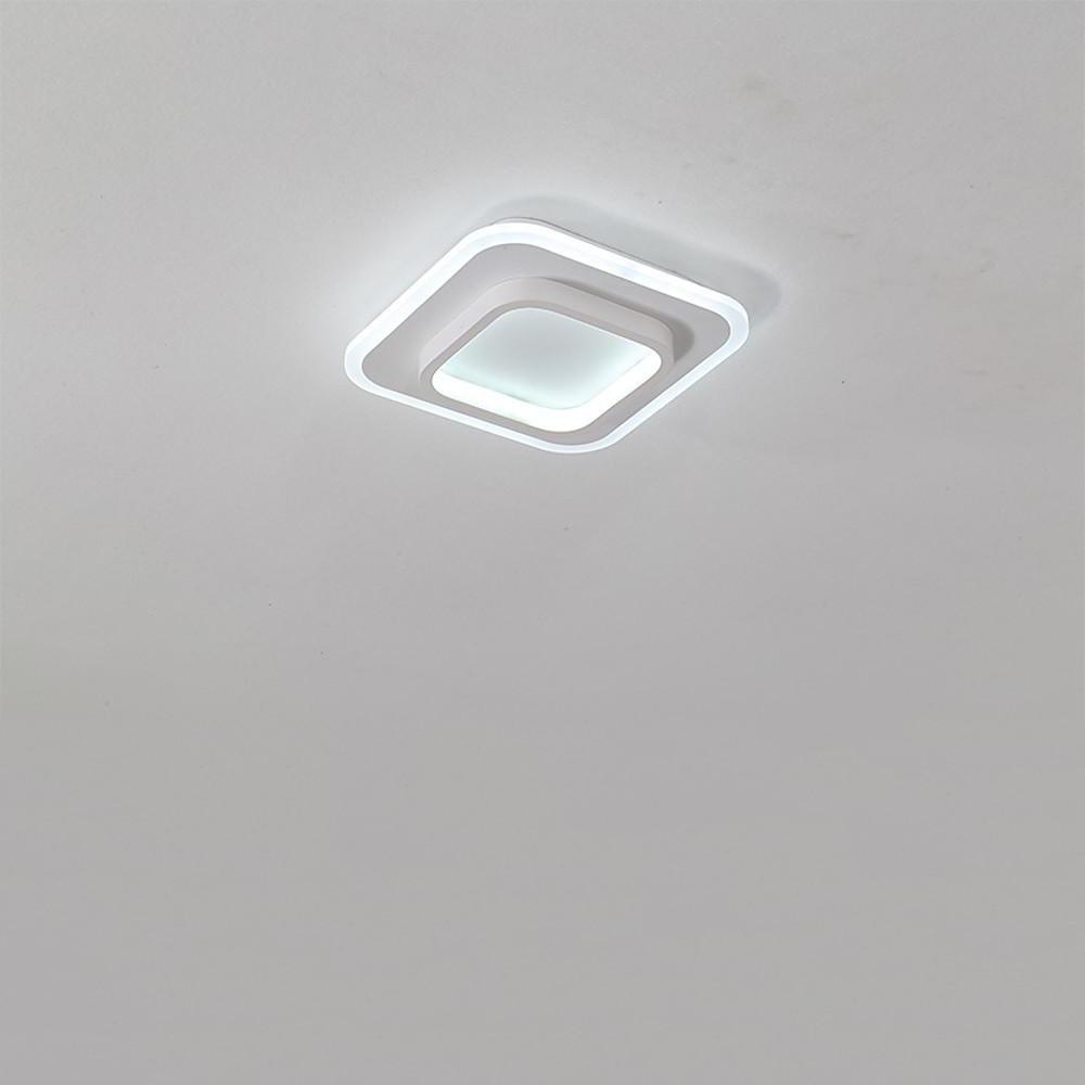 Modern Double Square LED Flush Mount Ceiling Light Fixture for Kitchen Sink