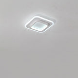 Modern Double Square LED Flush Mount Ceiling Light Fixture for Kitchen Sink
