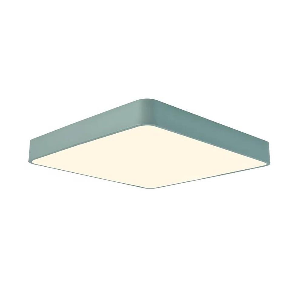 Modern Square LED Flush Mount Ceiling Light Minimalist Metal Fixture for Bedroom and Living Room
