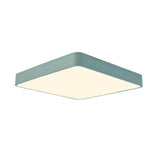 Modern Square LED Flush Mount Ceiling Light Minimalist Metal Fixture for Bedroom and Living Room
