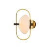 Odeon Modern Gold Wall Sconce with Half Circle Glass Shade Indoor Lighting Fixture