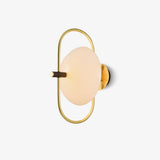 Odeon Modern Gold Wall Sconce with Half Circle Glass Shade Indoor Lighting Fixture