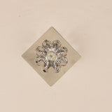 Modern Flower Shaped Crystal LED Flush Mount Ceiling Light for Hallway and Bedroom