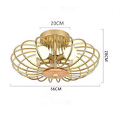 Modern Geometric Metal Globe Flush Mount Ceiling Light for Bedrooms and Living Areas