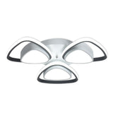 Modern Geometric LED Flush Mount Ceiling Light Fixture for Bedroom and Hallway