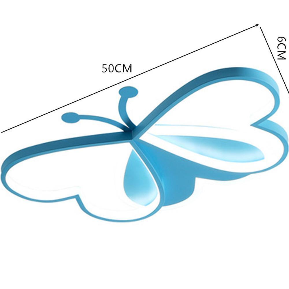 Modern Butterfly Shaped LED Ceiling Light Flush Mount Fixture for Bedroom Kids Room