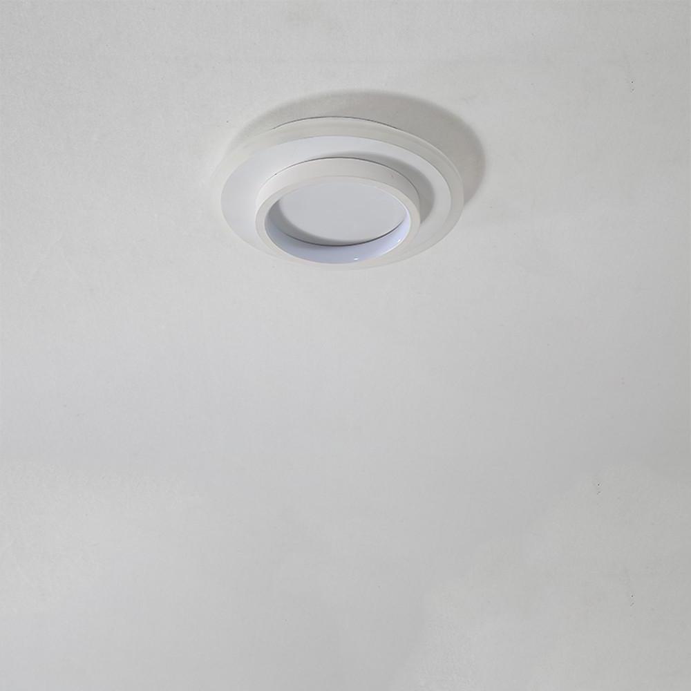 Modern Geometric 3 Circle LED Flush Mount Ceiling Light Fixture for Home