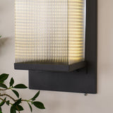 Oleron Modern Solar Powered Outdoor Wall Lamp Waterproof LED Sconce for Garden and Patio Set of 2