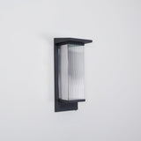 Oleron Modern Solar Powered Outdoor Wall Lamp Waterproof LED Sconce for Garden and Patio Set of 2