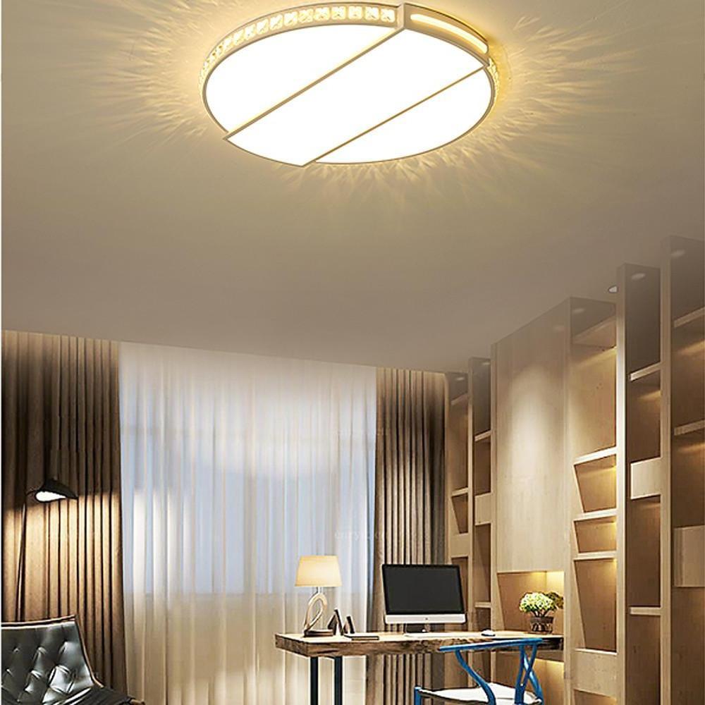 Modern Creative Slim LED Flush Mount Ceiling Light 20 Inch Square Ambient Fixture