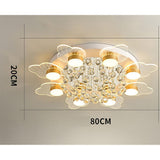 Modern Nordic Flower Shape LED Flush Mount Ceiling Light Fixture for Living Room Bedroom