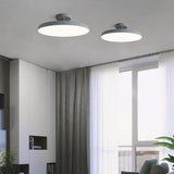 Modern Adjustable Circular LED Nordic Ceiling Light Flush Mount Fixture for Bedroom and Dining Room