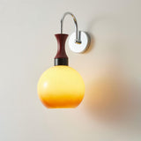 Orbique Modern Spherical Glass Globe Wall Sconce for Indoor Living Spaces