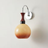 Orbique Modern Spherical Glass Globe Wall Sconce for Indoor Living Spaces