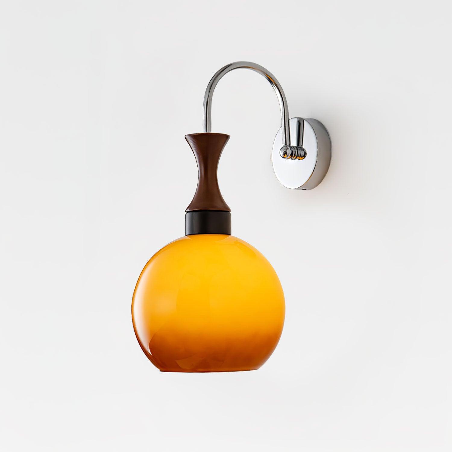 Orbique Modern Spherical Glass Globe Wall Sconce for Indoor Living Spaces