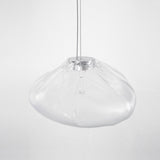 Organic Blown Glass Multi Head Pendant Light for Modern Entryway and Dining Spaces
