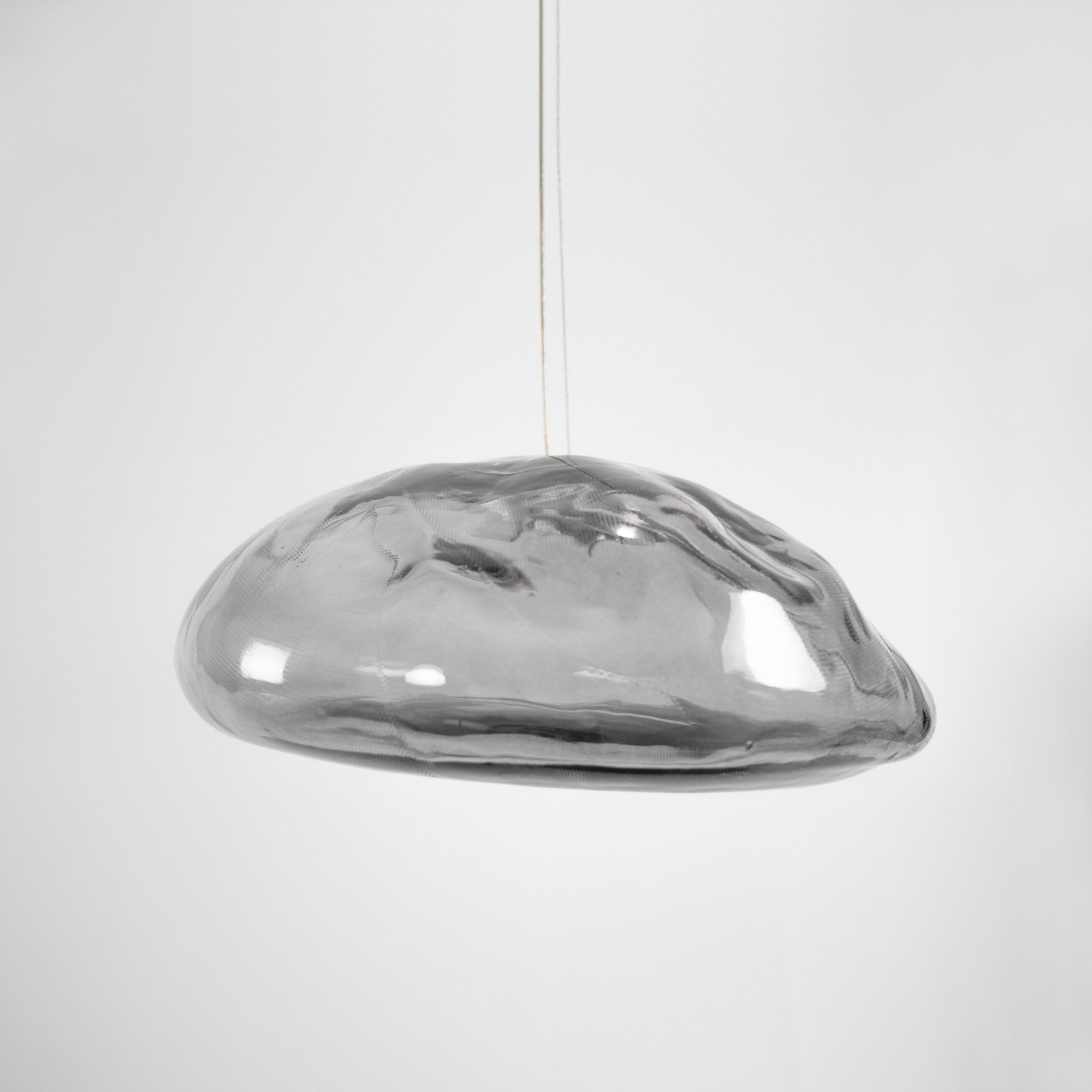 Organic Blown Glass Multi Head Pendant Light for Modern Entryway and Dining Spaces