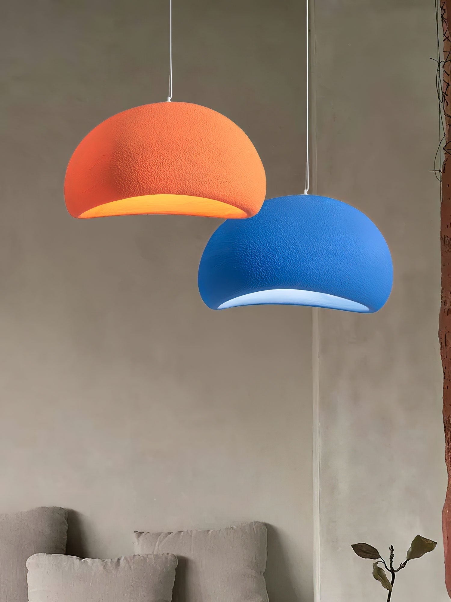 Organic Floating Cloud Swag Light Plug In Pendant Ceiling Lamp Fixture