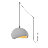 Organic Floating Cloud Swag Light Plug In Pendant Ceiling Lamp Fixture