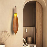 Organic Natural Cocoa Leaf Wall Sconce with Jute Rope Detail for Rustic Interior Lighting